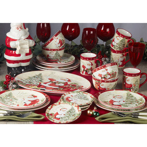 Conjunto de Louça de Natal Holiday Wishes – 16 Peças