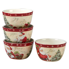 Conjunto de Louça de Natal Holiday Wishes – 16 Peças