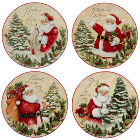 Conjunto de Louça de Natal Holiday Wishes – 16 Peças