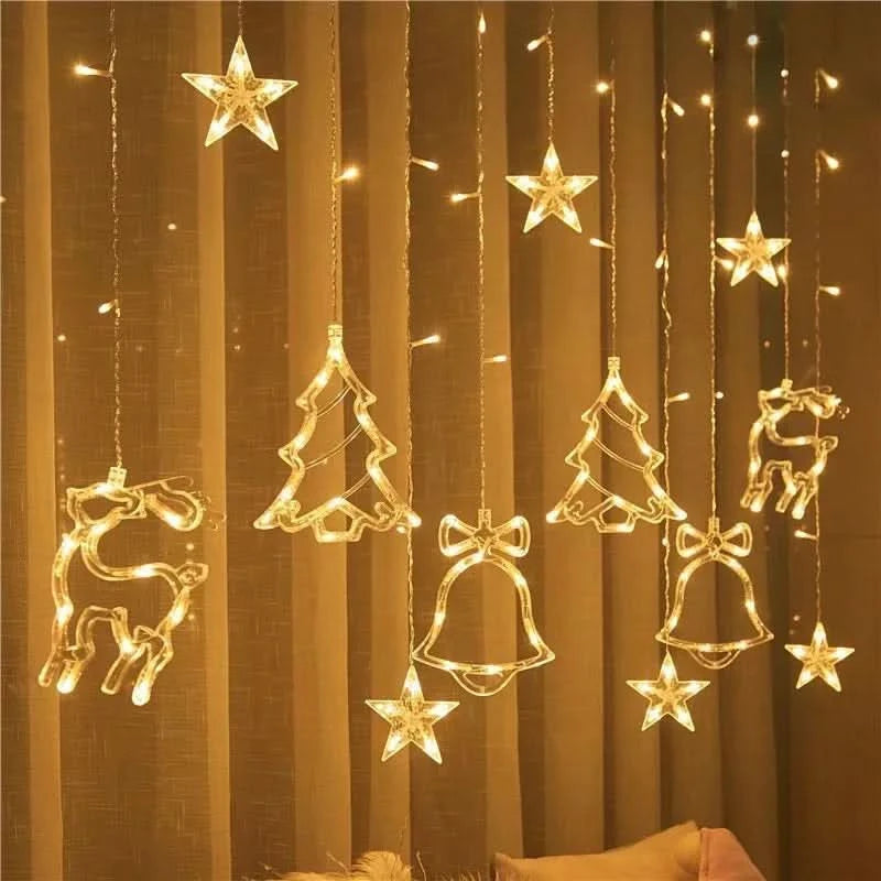 Cortina de Luzes LED Natalinas – Encanto e Magia em Sua Casa