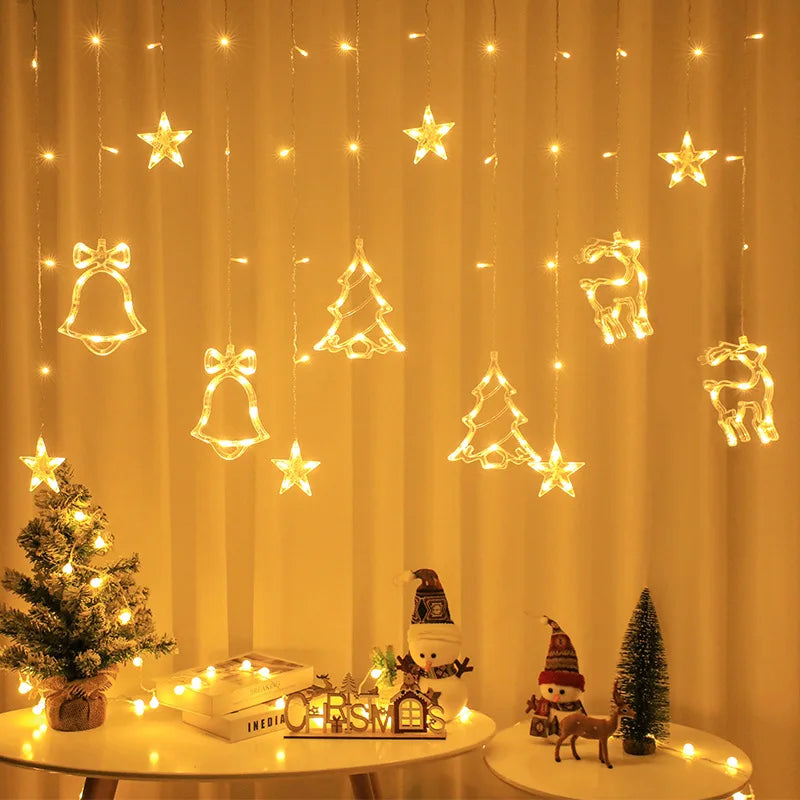 Cortina de Luzes LED Natalinas – Encanto e Magia em Sua Casa