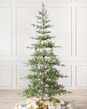 Árvore de Natal Slim Alpine com Galhos Articulados, Suporte Metálico e Micro LEDs Embutidos