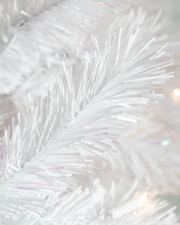 Árvore de Natal Branca Classic com Galhos Articulados, Suporte Metálico e Micro LEDs Embutidos 3