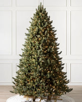 Árvore de Natal Vermont White Spruce com Galhos Articulados, Suporte Metálico e Micro LEDs Embutidos