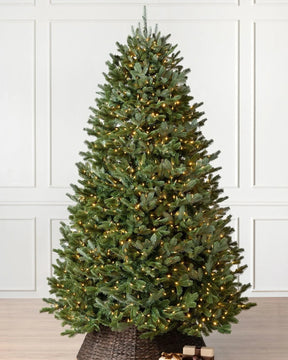 Árvore de Natal Verde Tradicional com Galhos Articulados, Suporte Metálico e Micro LEDs Embutidos