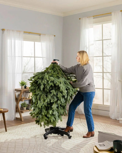 Árvore de Natal Verde Premium com Galhos Articulados, Suporte Metálico com Rodinhas e Micro LEDs Embutidos 2