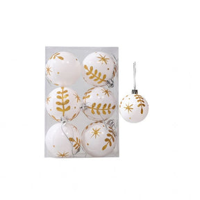 Kit 6 Peças Bolas De Natal